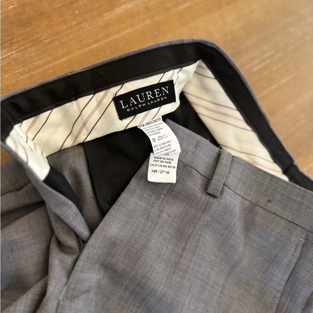 Ralph Lauren Classic Gray Blazer- worn once for son’s cotillion.  Dry cleaned - Picture 5 of 6